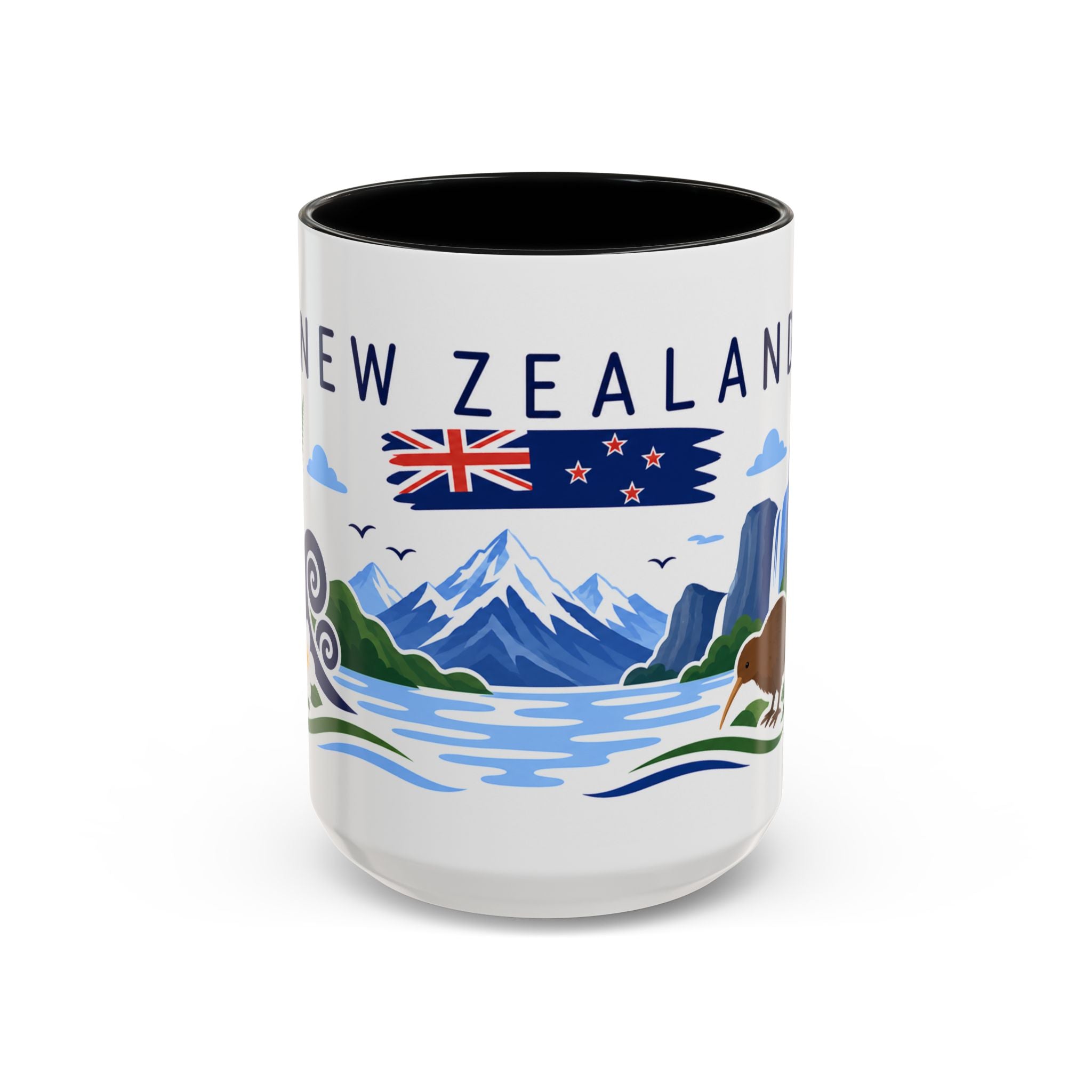 New Zealand Coffee Mug | Travel Souvenir Accent Mug | Country Gift Ceramic Cup 11oz 15oz