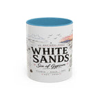 White Sands National Park Coffee Mug | New Mexico Desert Sand Dunes Gift | Accent Color Ceramic 11oz 15oz