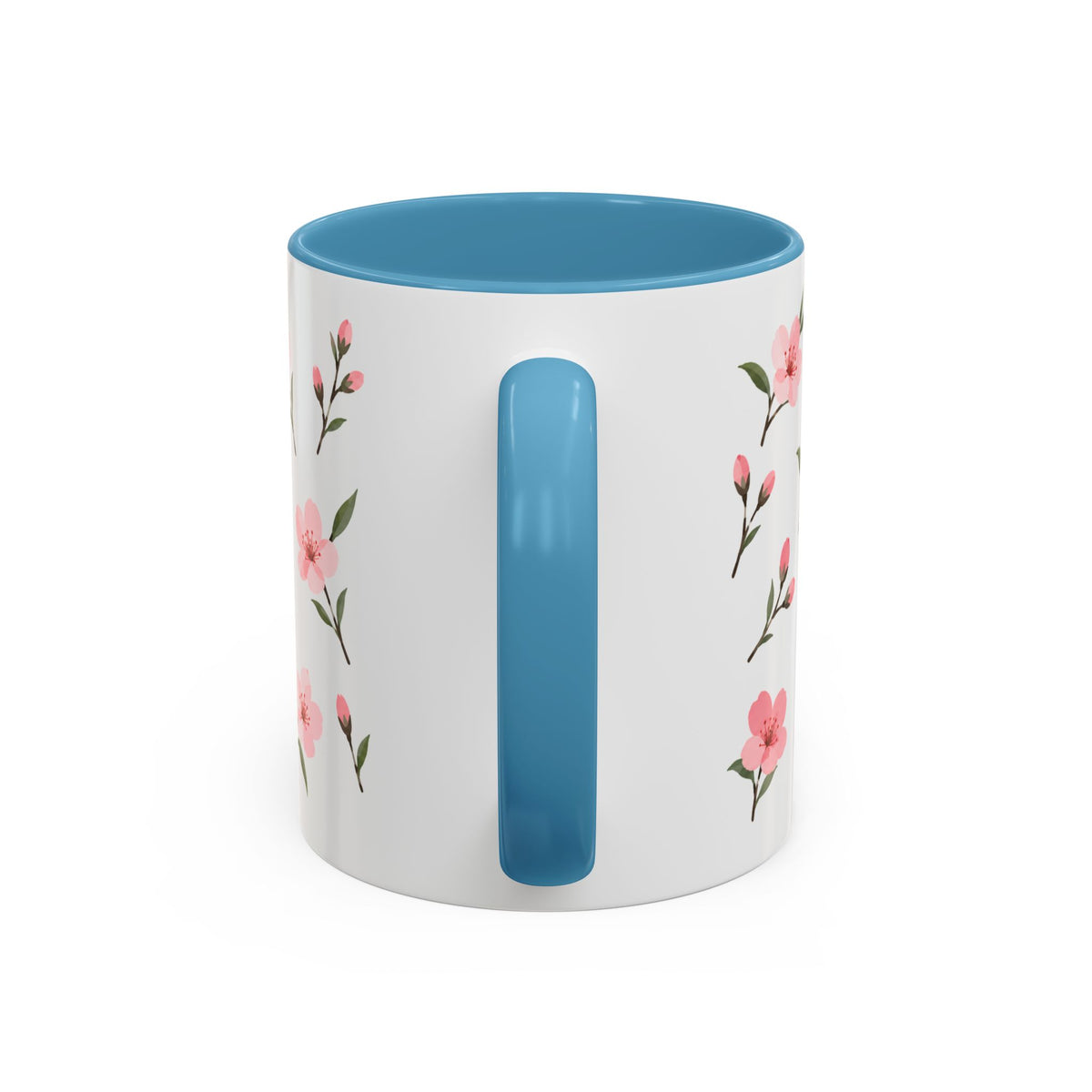 Delaware Peach Blossom Mug, State Flower Floral Coffee Cup, 11oz Botanical Gift