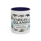 Virgin Islands National Park Coffee Mug | Caribbean Beach Snorkeling Reef Gift | Accent Color Ceramic 11oz 15oz