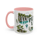 Plitvice Lakes Coffee Mug | Travel Destination Souvenir Gift | Accent Color Ceramic 11oz 15oz