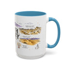 Death Valley National Park Coffee Mug | California Desert Hiking Camping Gift | Accent Color Ceramic 11oz 15oz