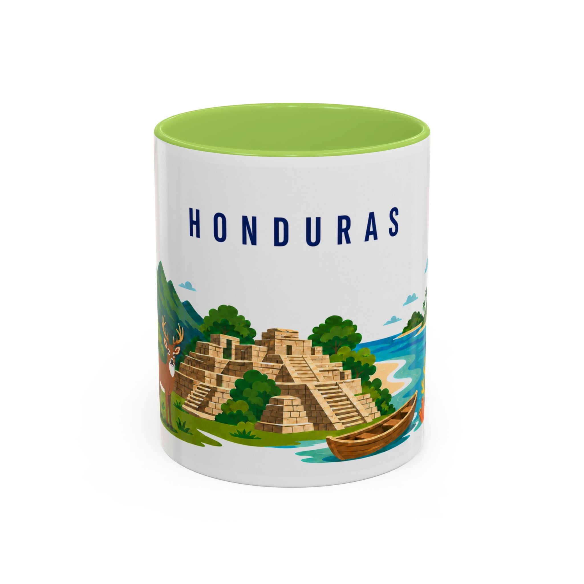Honduras Coffee Mug | Travel Souvenir Accent Mug | Country Gift Ceramic Cup 11oz 15oz