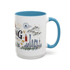 Beijing Coffee Mug | China Souvenir Travel Gift | Accent Color Ceramic 11oz 15oz