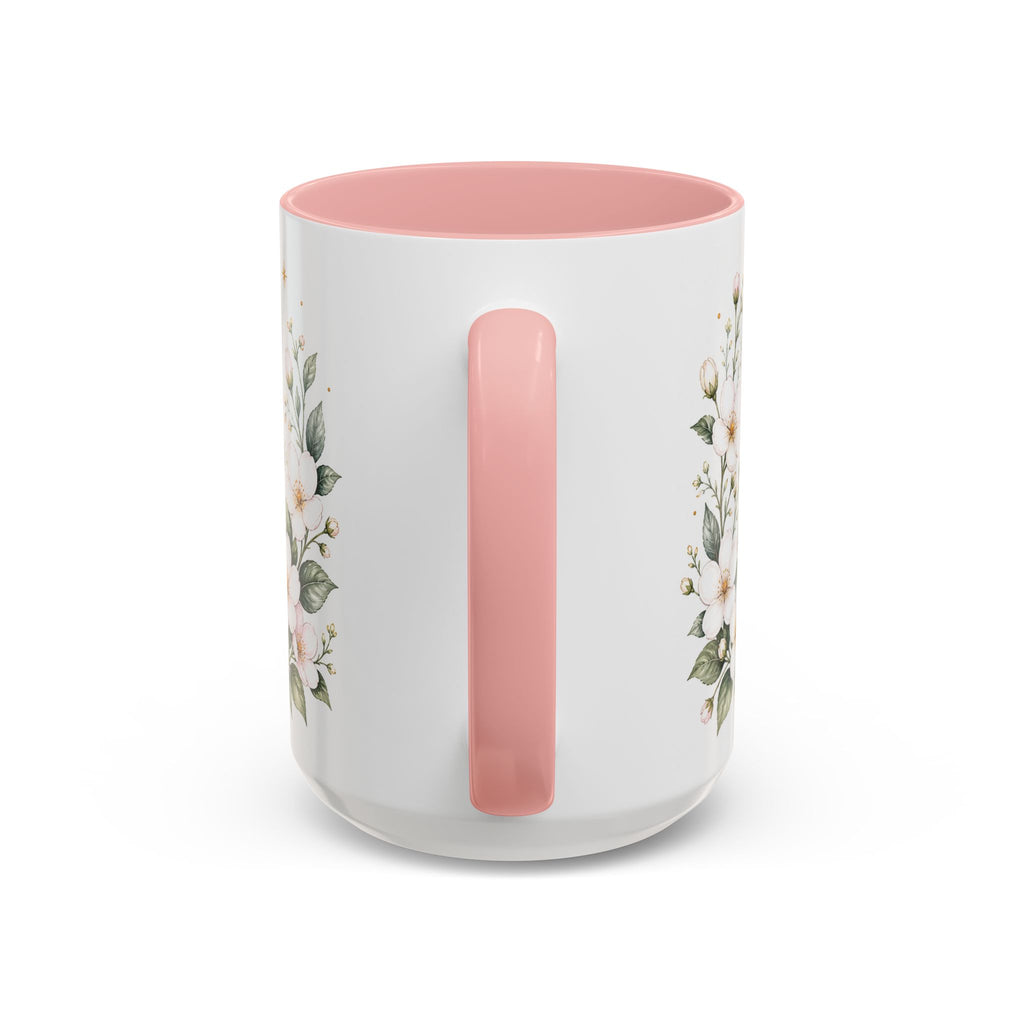 Massachusetts State Map Mug | Coastal Scene, Botanical Accents (11oz, 15oz)