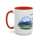 Wrangell-St. Elias National Park Coffee Mug | Solid Color Block Park Souvenir | 11oz 15oz Accent Mug