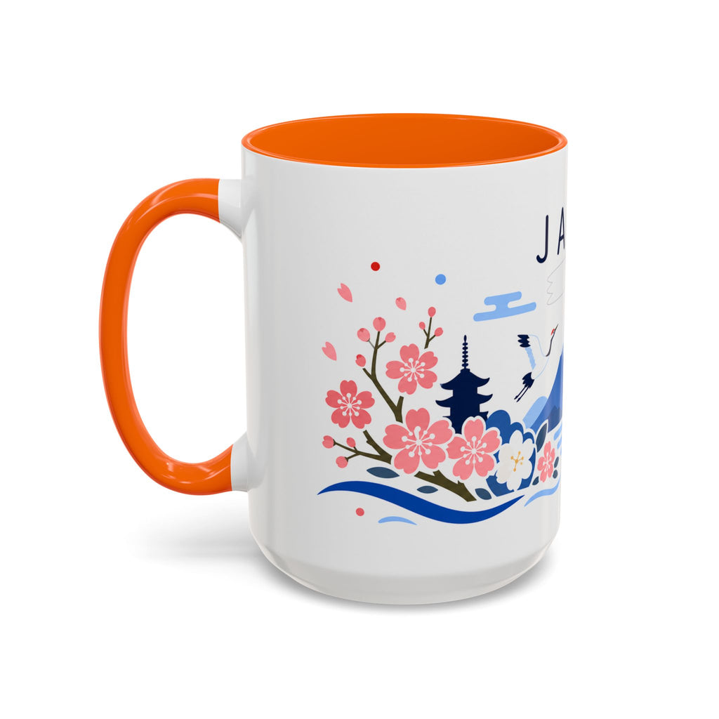 Japan Coffee Mug | Travel Souvenir Accent Mug | Country Gift Ceramic Cup 11oz 15oz
