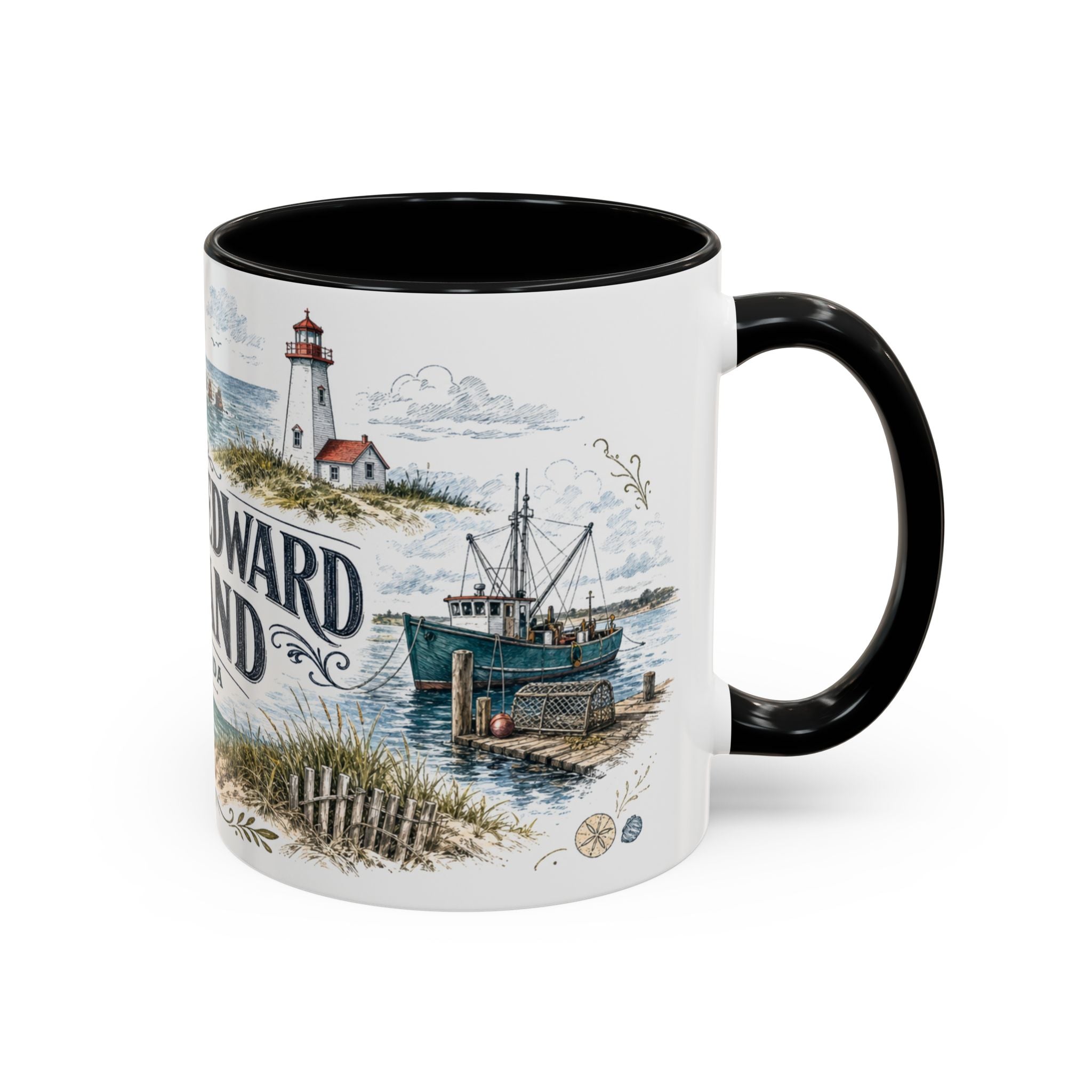 Prince Edward Island Mug, Canada Travel Souvenir, Bucket List Gift, Accent Ceramic Coffee Mug 11oz 15oz