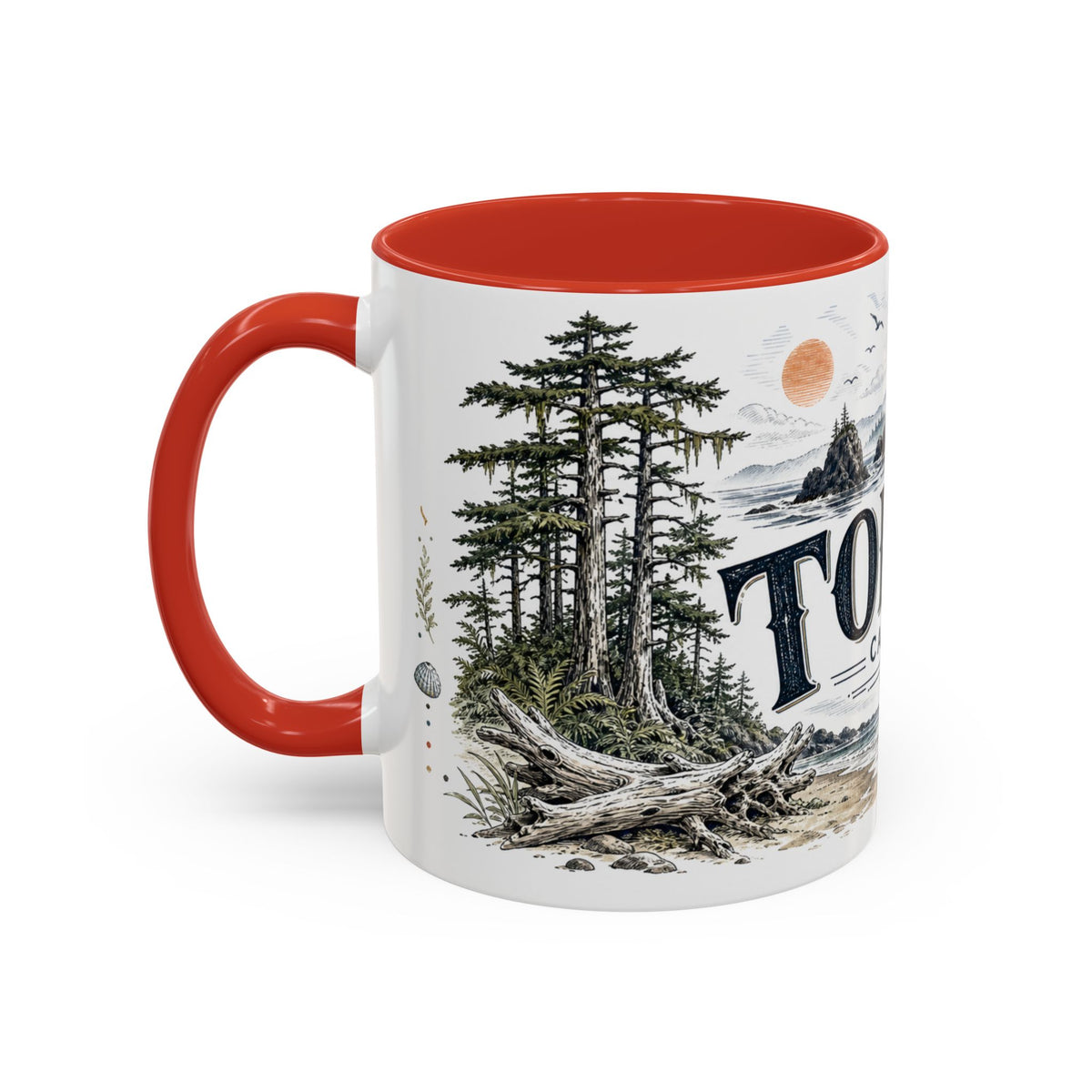 Tofino Mug, Canada Travel Souvenir, Bucket List Gift, Accent Ceramic Coffee Mug 11oz 15oz