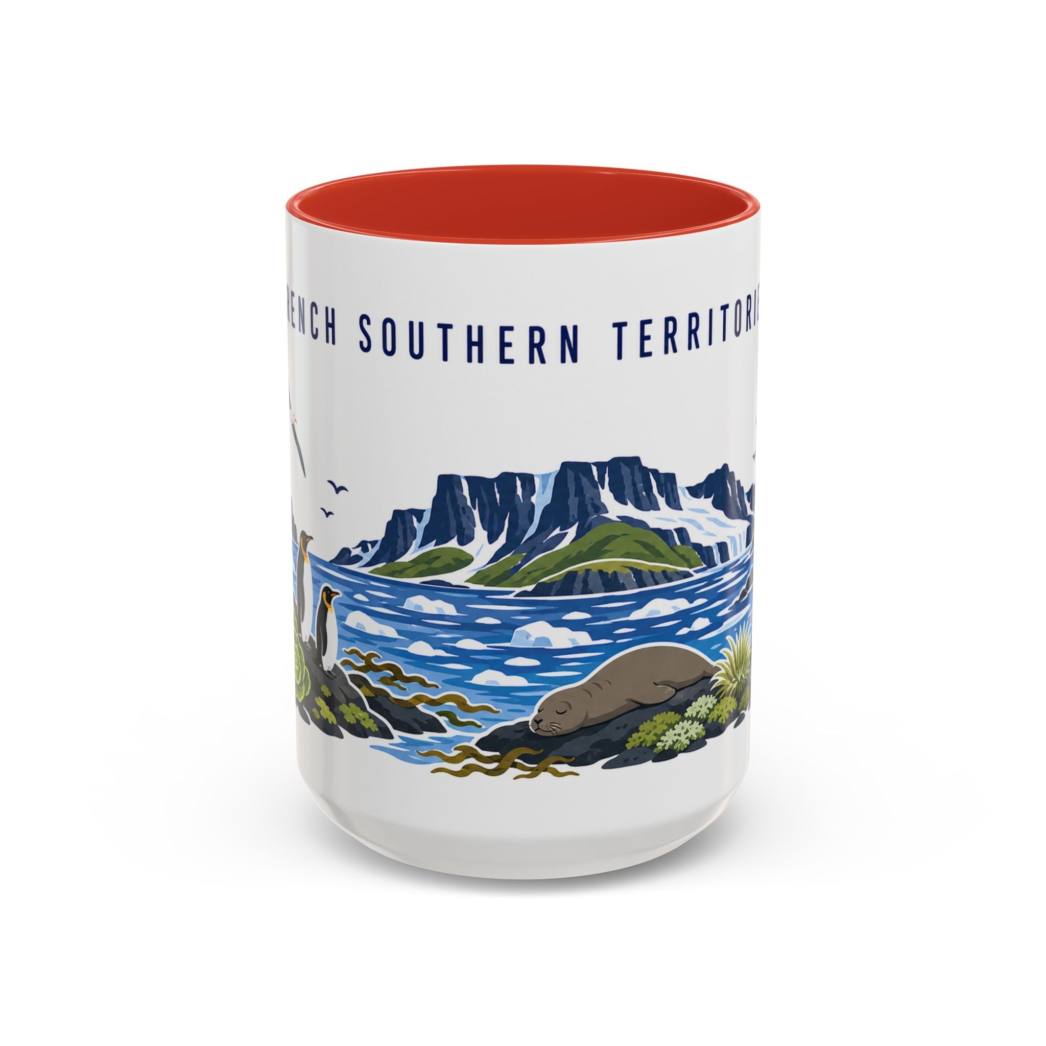 French Southern Territories Coffee Mug | Travel Souvenir Accent Mug | Country Gift Ceramic Cup 11oz 15oz