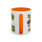 Luxembourg City Illustrated Travel Mug | City Souvenir Accent Coffee Mug | 11oz 15oz Ceramic Cup