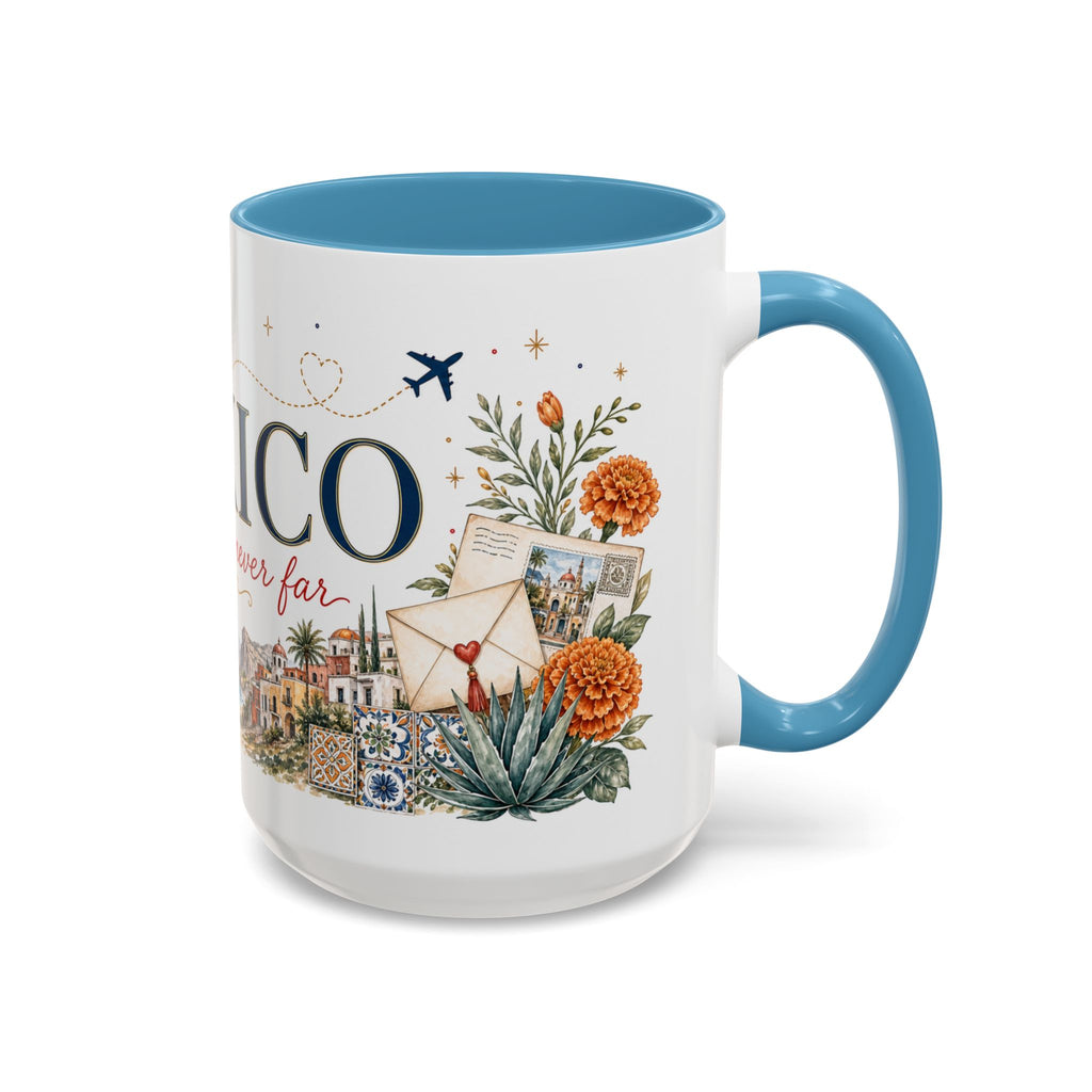 Mexico Home Country Mug | Moving Away Gift | Long Distance Friendship | 11 oz 15 oz Accent Mug