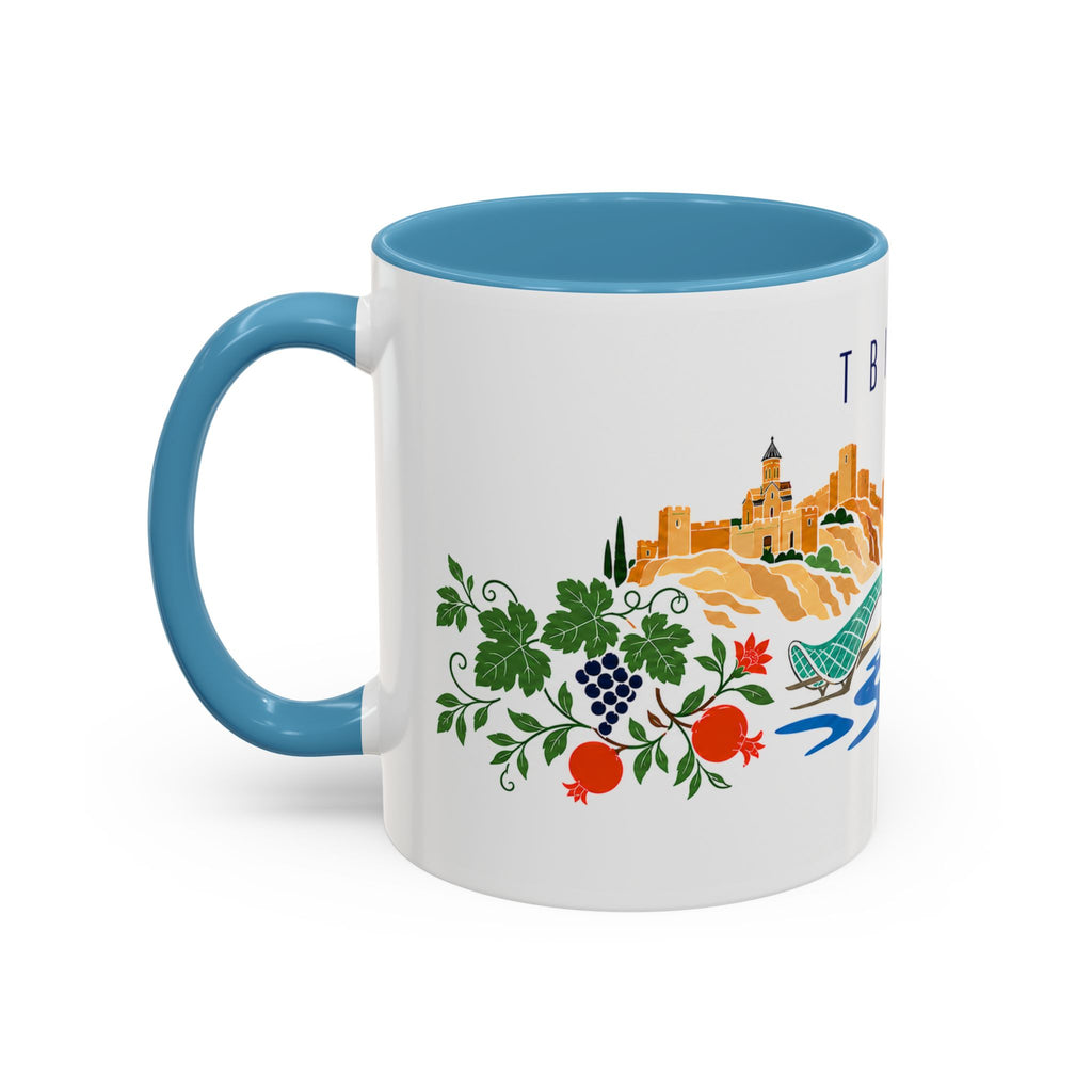 Tbilisi Coffee Mug | Georgia Travel Souvenir | Porcelain Decal City Gift | 11oz 15oz Accent Mug