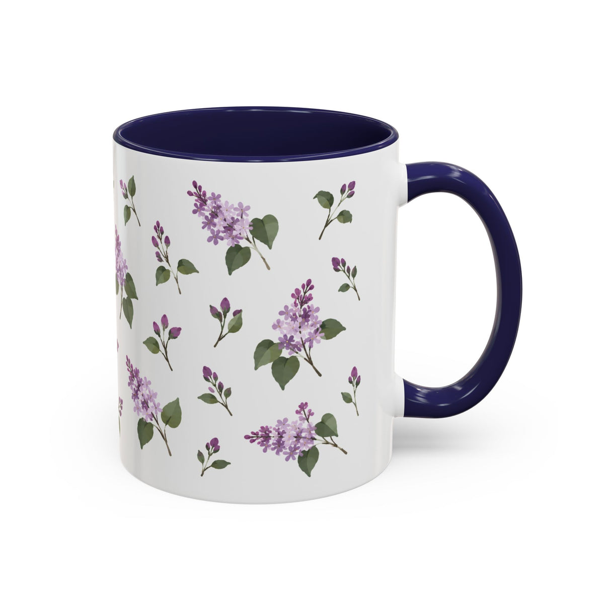 New Hampshire Purple Lilac Mug, State Flower Floral Coffee Cup, 11oz Botanical Gift