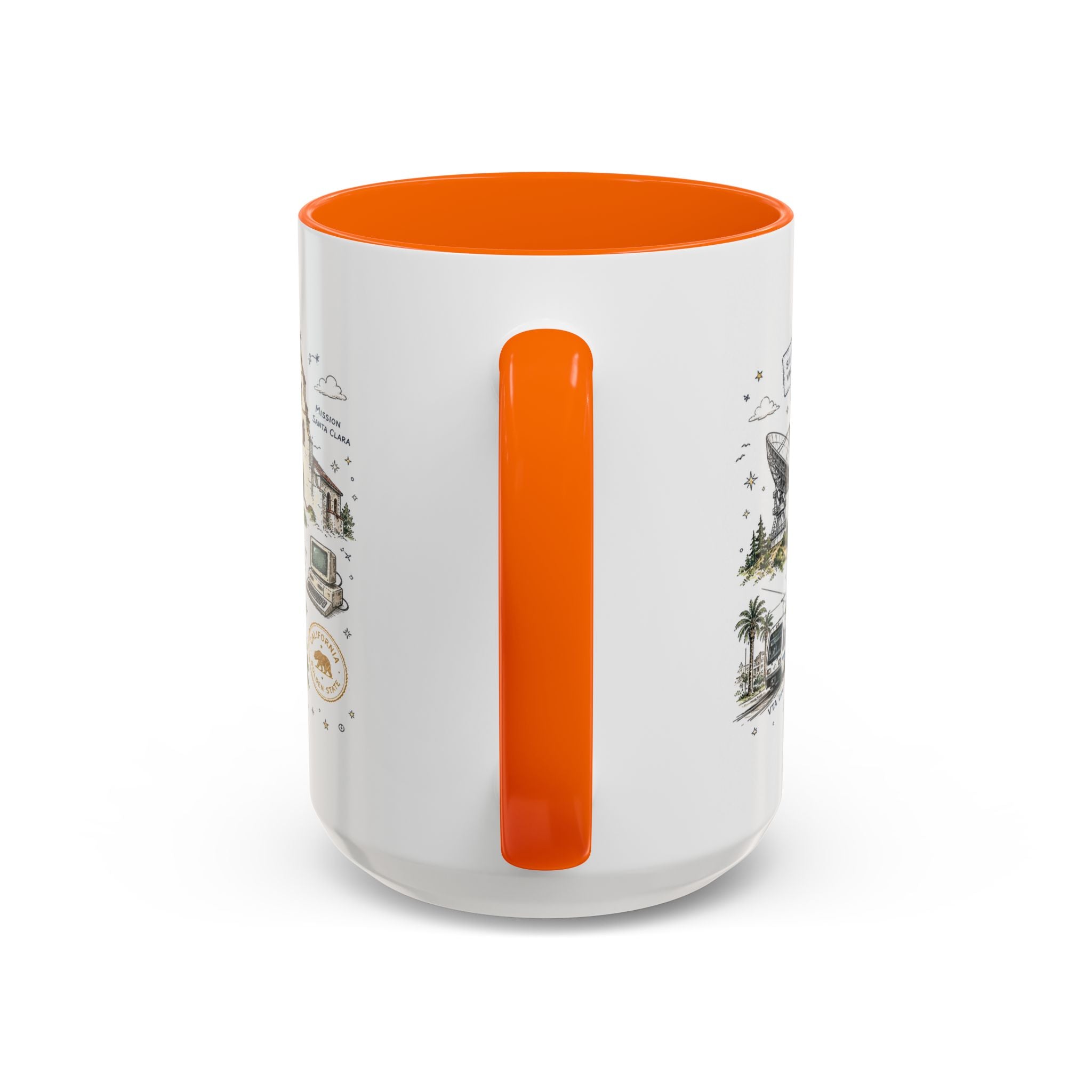 San Jose Coffee Mug | California Souvenir City Gift | Accent Color Ceramic 11oz 15oz