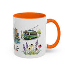 Omaha Illustrated Travel Mug | City Souvenir Accent Coffee Mug | 11oz 15oz Ceramic Cup