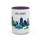 Orlando Coffee Mug | United States Travel Souvenir | Porcelain Decal City Gift | 11oz 15oz Accent Mug
