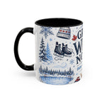 Great White North Coffee Mug | Canadian Pride Gift | Accent Color Ceramic 11oz 15oz
