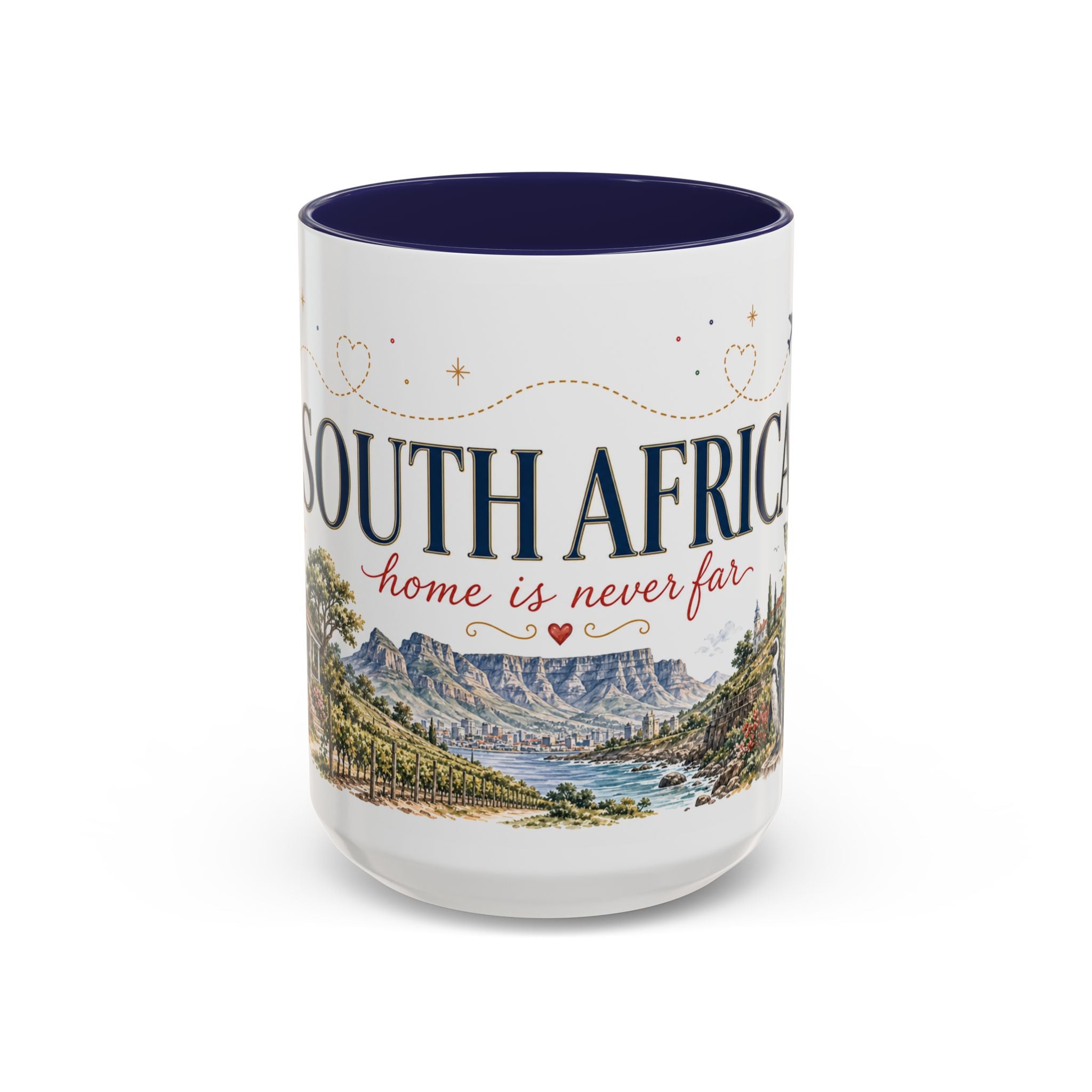 South Africa Home Country Mug | Moving Away Gift | Long Distance Friendship | 11 oz 15 oz Accent Mug