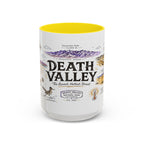 Death Valley National Park Coffee Mug | California Desert Hiking Camping Gift | Accent Color Ceramic 11oz 15oz