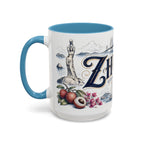 Zhuhai Coffee Mug | China Travel Souvenir | Vintage Illustrated City Gift | 11 oz 15 oz Accent Mug
