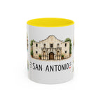 San Antonio Illustrated Travel Mug | City Souvenir Accent Coffee Mug | 11oz 15oz Ceramic Cup