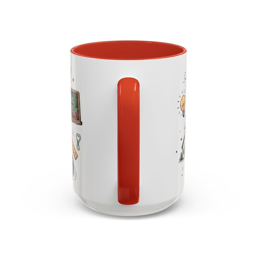 Best Teacher Ever Coffee Mug | Teacher Appreciation Gift | Accent Color Ceramic 11oz 15oz