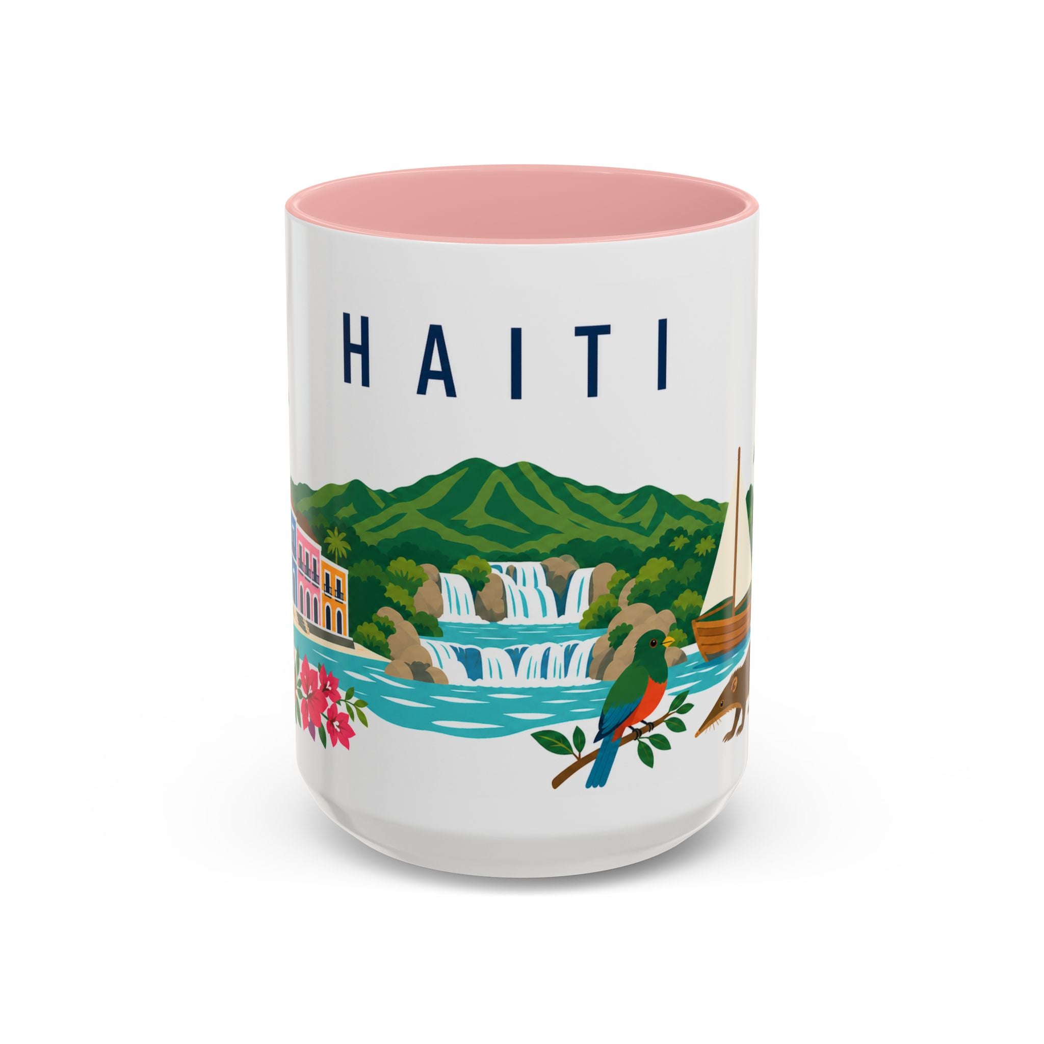 Haiti Coffee Mug | Travel Souvenir Accent Mug | Country Gift Ceramic Cup 11oz 15oz