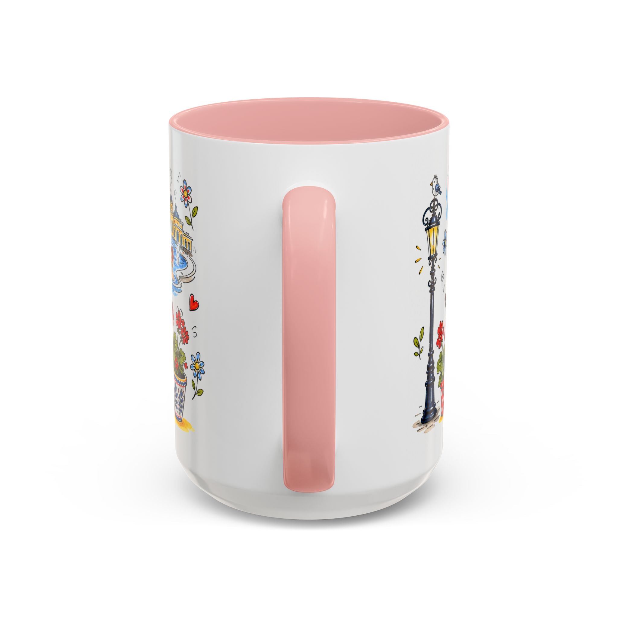 Budapest Travel Mug | European City Souvenir Accent Coffee Mug | 11oz 15oz Ceramic Cup