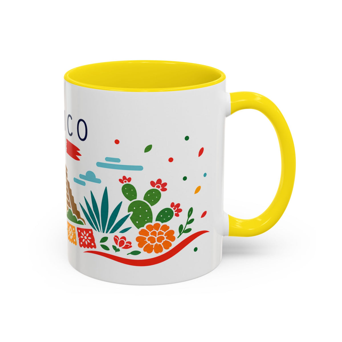 Mexico Coffee Mug | Travel Souvenir Accent Mug | Country Gift Ceramic Cup 11oz 15oz