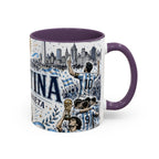 Argentina Soccer Coffee Mug | Soccer Fan Gift | Accent Color Ceramic 11oz 15oz Match Day Cup