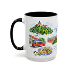 Graz Illustrated Travel Mug | City Souvenir Accent Coffee Mug | 11oz 15oz Ceramic Cup