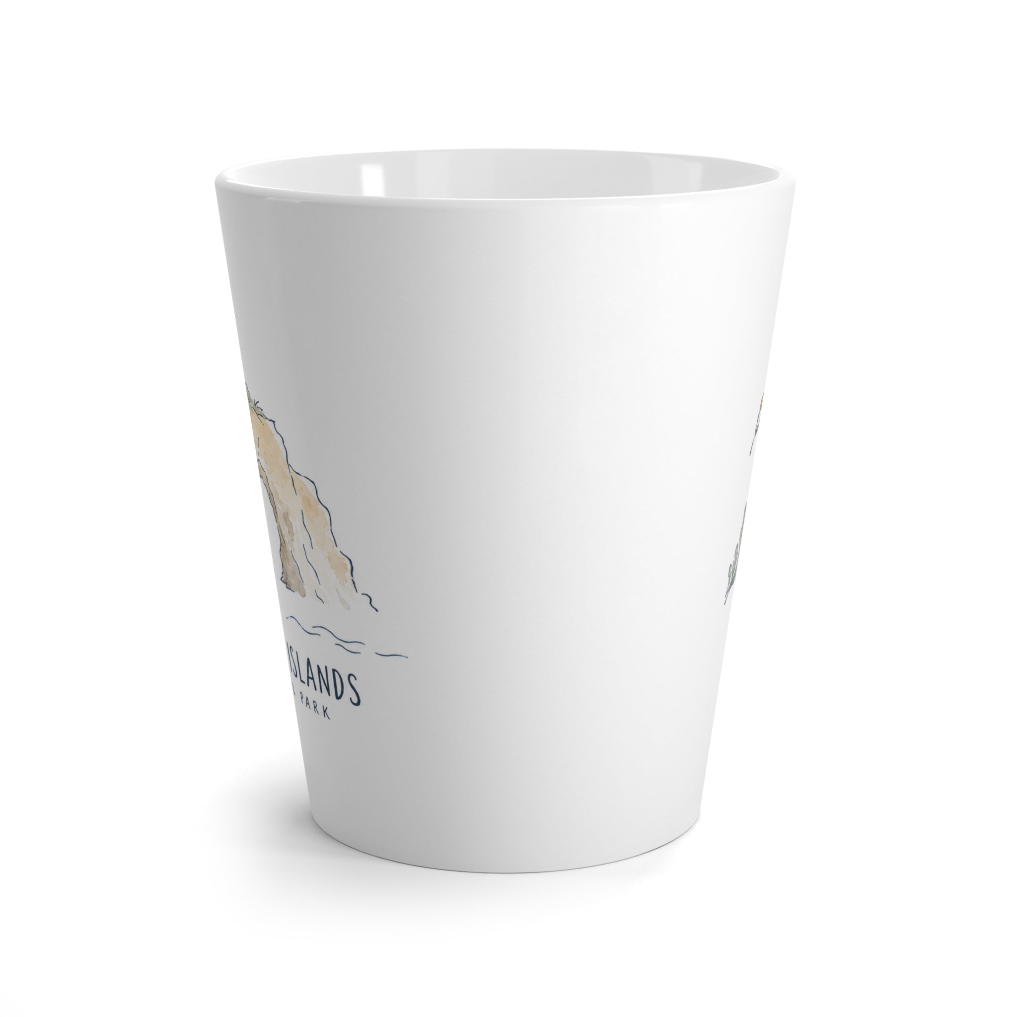 Channel Islands National Park Latte Mug | Pastel Watercolor Nature Coffee Cup | 12 oz Travel Souvenir Gift