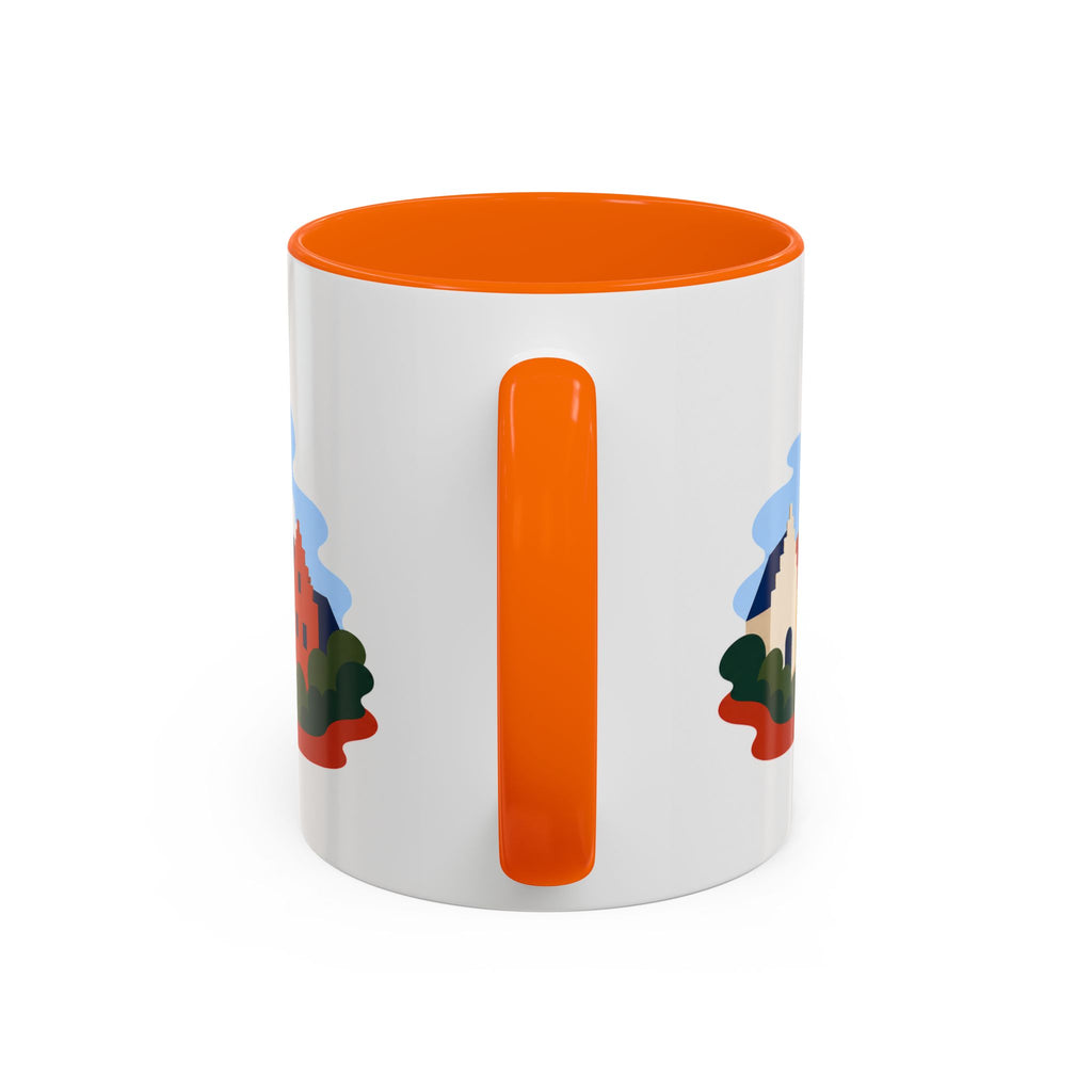 Bruges Coffee Mug | Travel Destination Souvenir Gift | Accent Color Ceramic 11oz 15oz