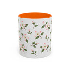 Virginia American Dogwood Mug, State Flower Floral Coffee Cup, 11oz Botanical Gift