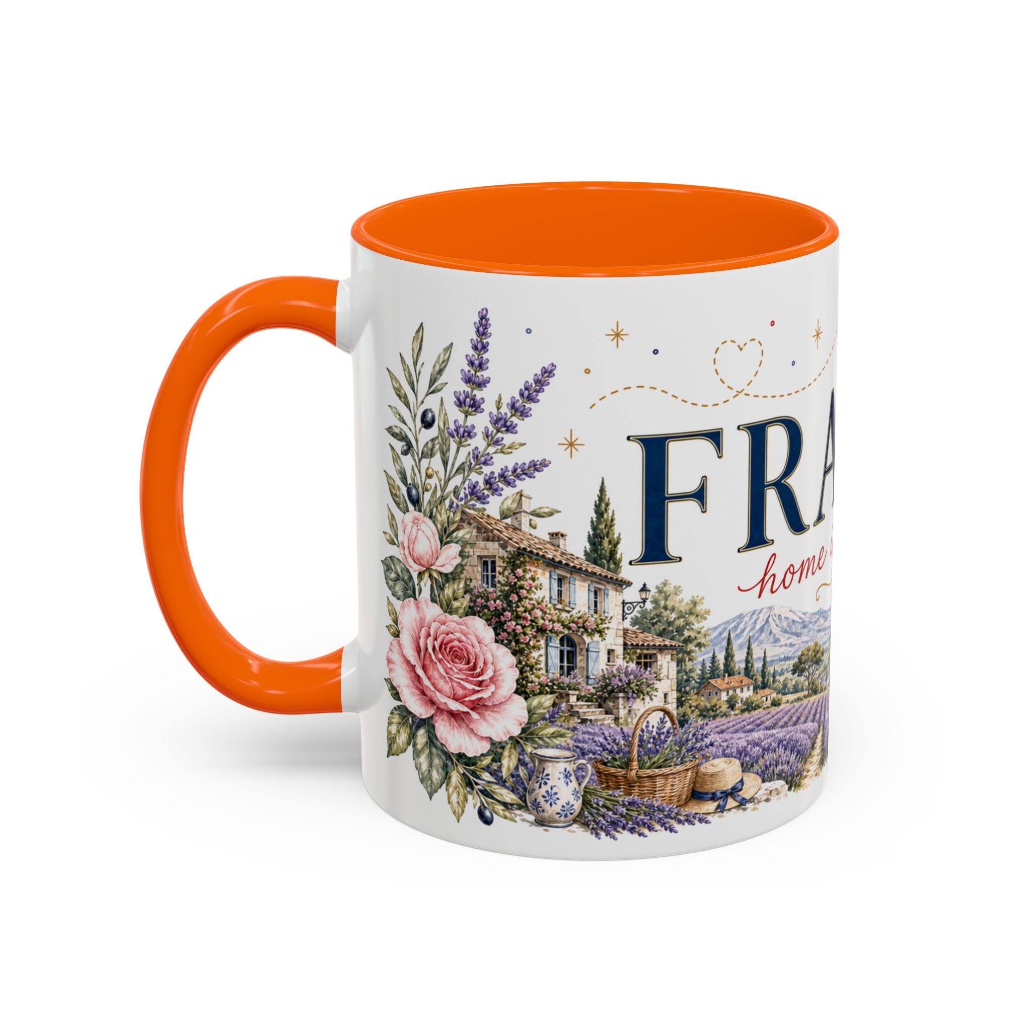 France Home Country Mug | Moving Away Gift | Long Distance Friendship | 11 oz 15 oz Accent Mug