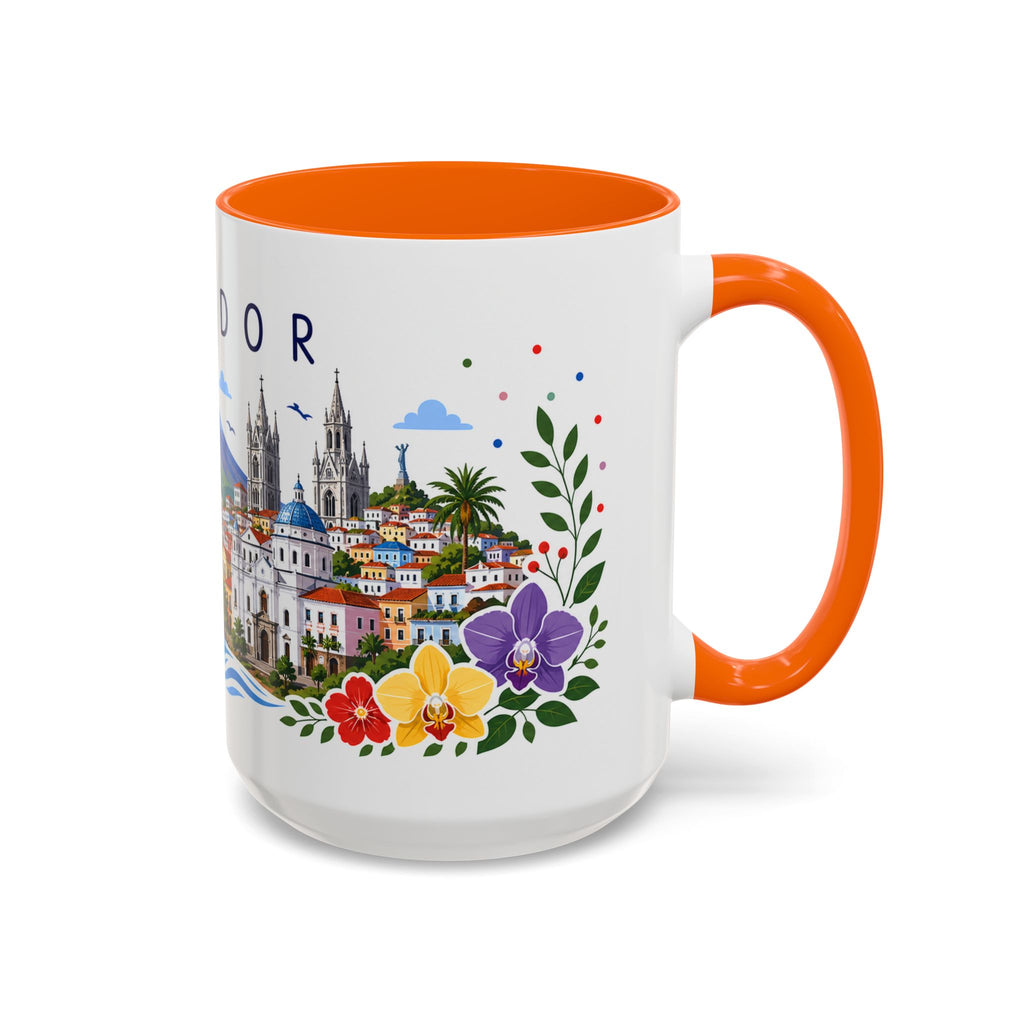 Ecuador Coffee Mug | Travel Souvenir Accent Mug | Place Gift Ceramic Cup 11oz 15oz