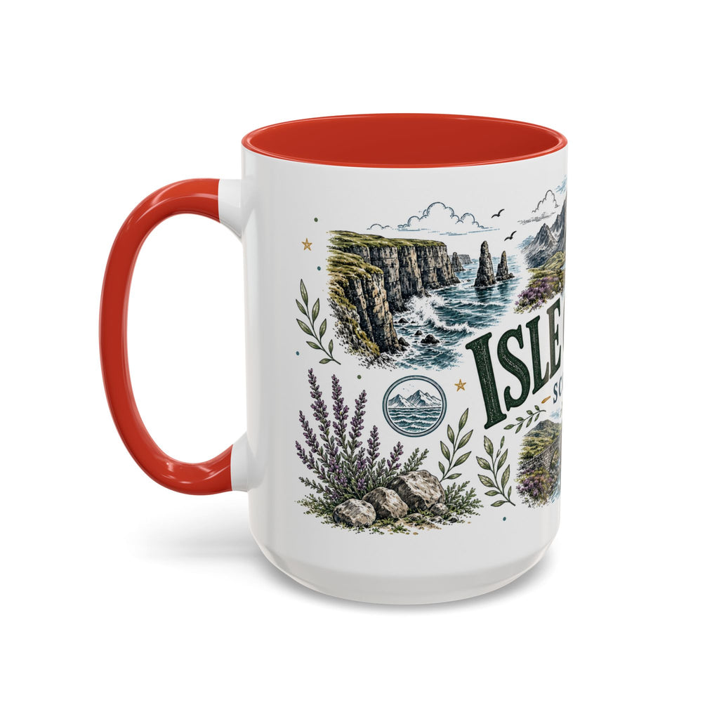 Isle of Skye Mug, Scotland Travel Souvenir, Bucket List Gift, Accent Ceramic Coffee Mug 11oz 15oz