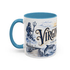Virginia Beach Coffee Mug | United States Travel Souvenir | Vintage Illustrated City Gift | 11 oz 15 oz Accent Mug