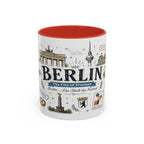 Berlin Coffee Mug | Germany Souvenir Travel Gift | Accent Color Ceramic 11oz 15oz