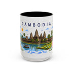 Cambodia Coffee Mug | Travel Souvenir Accent Mug | Place Gift Ceramic Cup 11oz 15oz