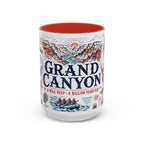 Grand Canyon National Park Coffee Mug | Hiking Camping Nature Gift | Accent Color Ceramic 11oz 15oz