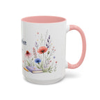 Personalized Kindergarten Teacher Mug | Custom Name Wildflower Rainbow Cup | Back to School Gift