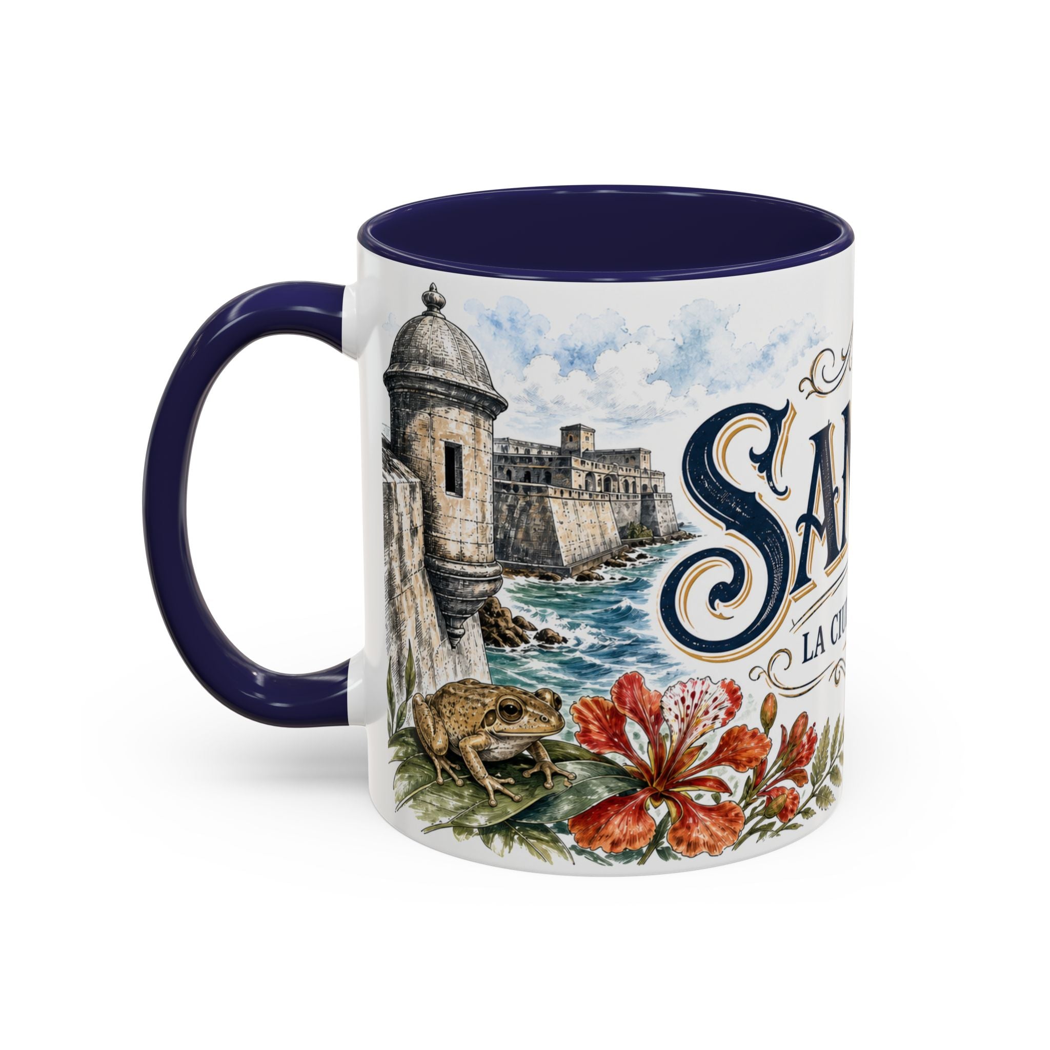 San Juan Coffee Mug | United States Travel Souvenir | Vintage Illustrated City Gift | 11 oz 15 oz Accent Mug