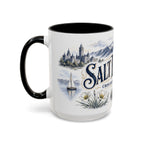 Salt Lake City Coffee Mug | United States Travel Souvenir | Vintage Illustrated City Gift | 11 oz 15 oz Accent Mug