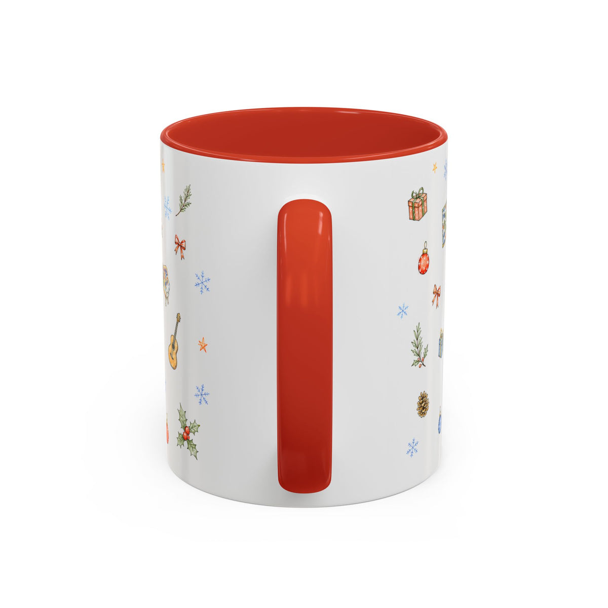 Barcelona Christmas Mug | Watercolor City Souvenir, Ceramic Coffee Cup (11oz/15oz)