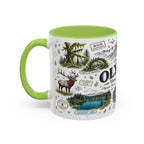 Olympic Coffee Mug | National Park Hiking Rainforest Gift | Accent Color Ceramic 11oz 15oz
