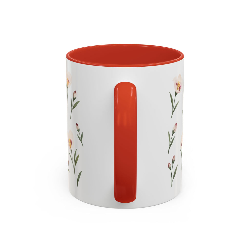 Utah Sego Lily Mug, State Flower Floral Coffee Cup, 11oz Botanical Gift