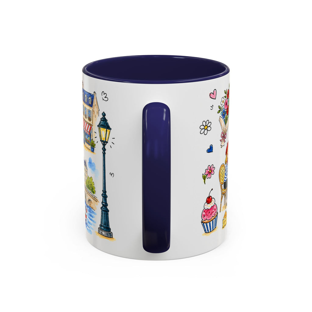 Paris Travel Mug | European City Souvenir Accent Coffee Mug | 11oz 15oz Ceramic Cup