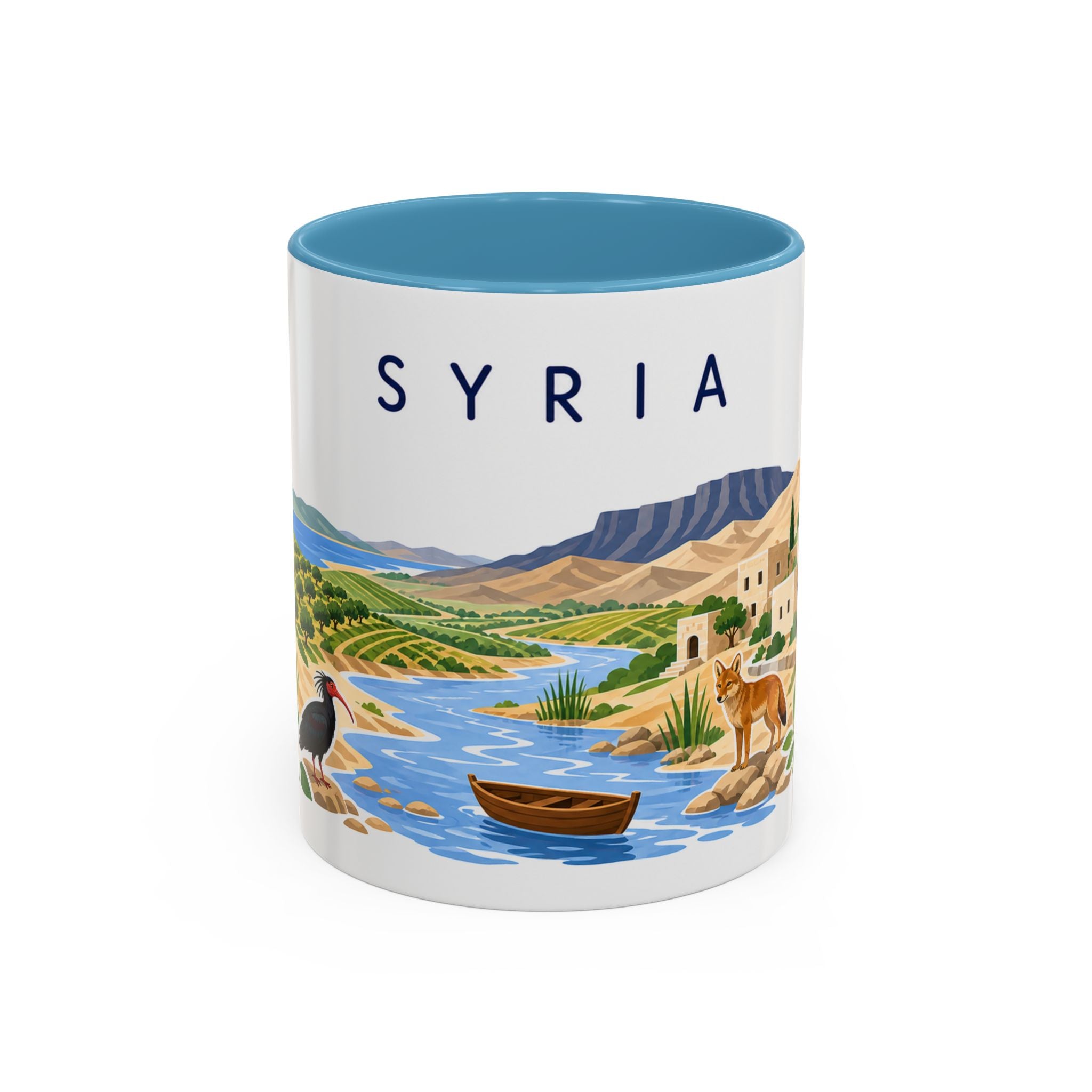 Syria Coffee Mug | Travel Souvenir Accent Mug | Country Gift Ceramic Cup 11oz 15oz